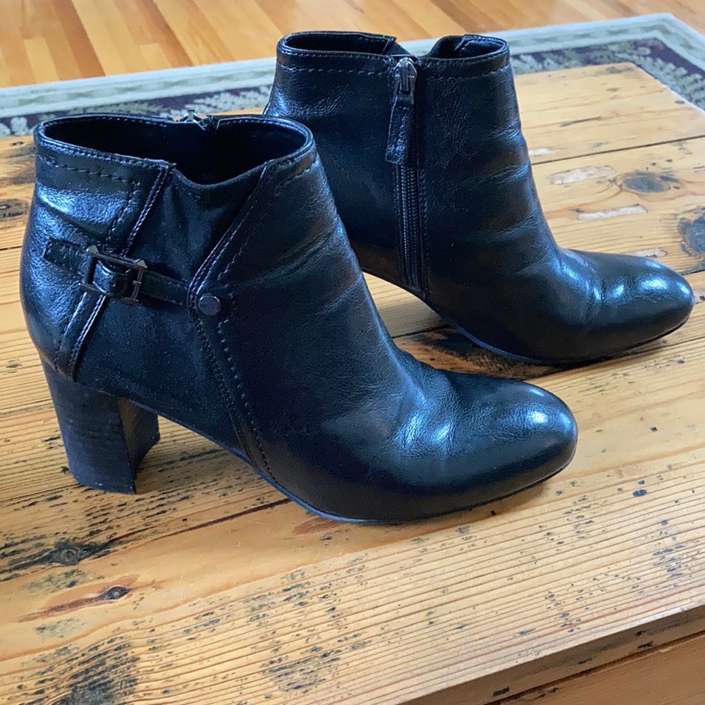 Franco Sarto Black Ankle Boots